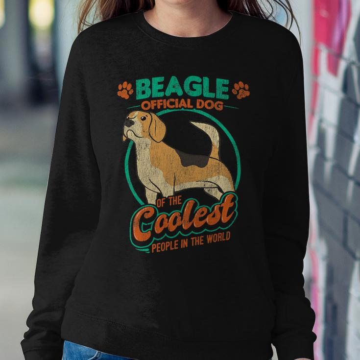 Official Dog Of The Coolest People In The World Funny 58 Beagle Dog Sweatshirt Gifts for Her