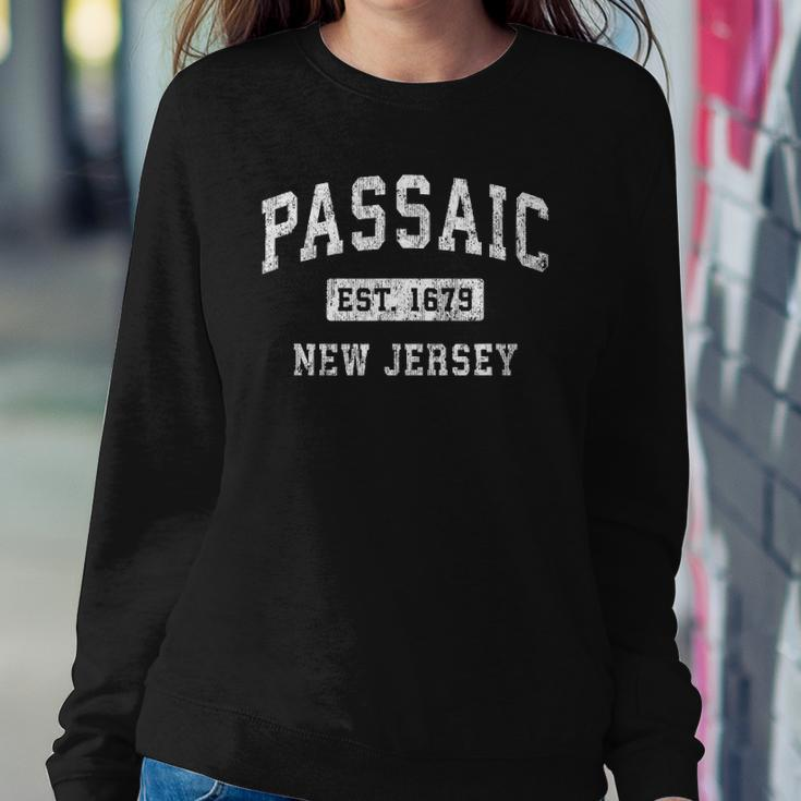 Passaic New Jersey Nj Vintage Established Sports Design Sweatshirt Gifts for Her