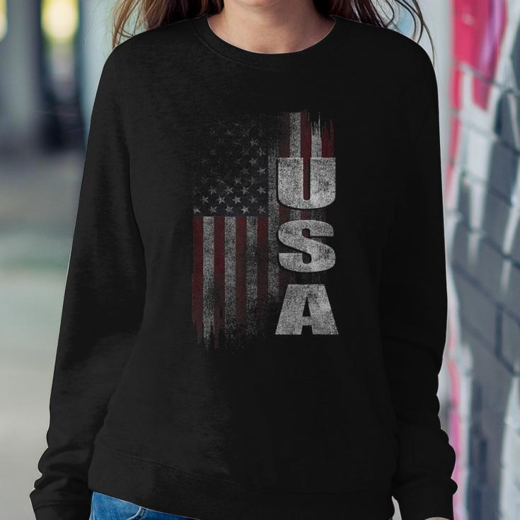Patriotic Usa American Flag V2 Sweatshirt Gifts for Her