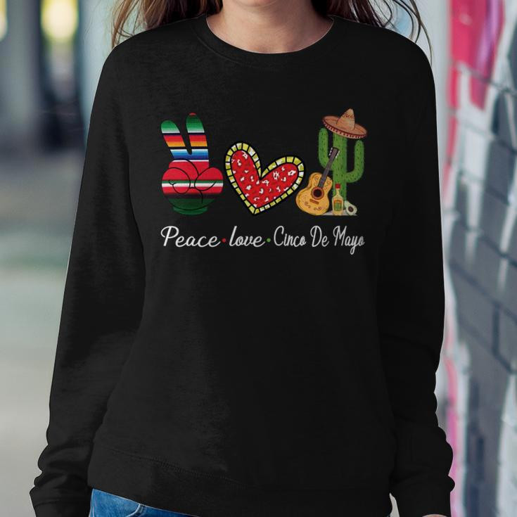 Peace Love Cinco De Mayo Funny Sweatshirt Gifts for Her