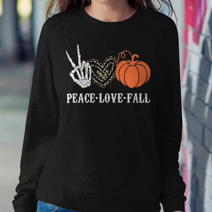 Peace Love Fall Peace Love Pumpkin Sweatshirt Gifts for Her