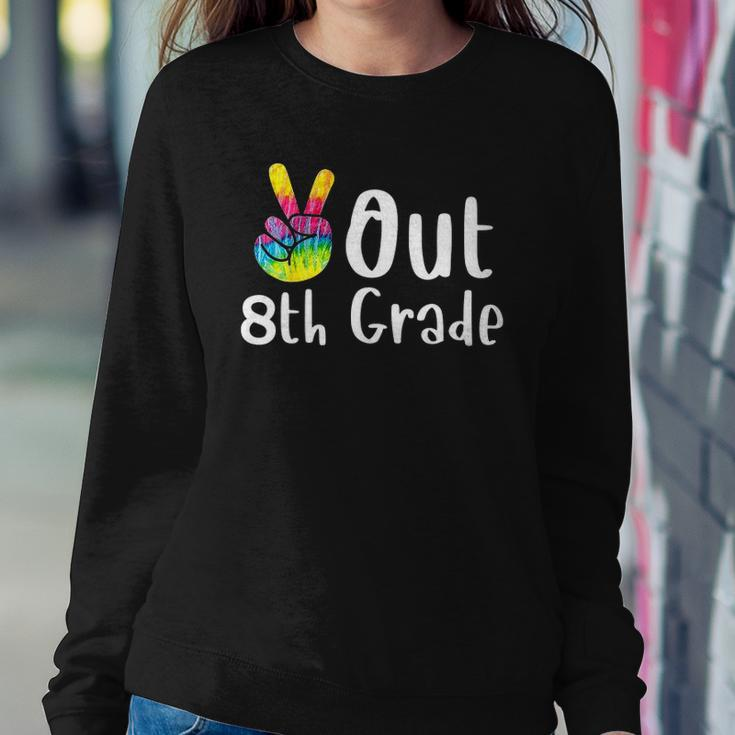 Peace Out 8Th Grade Tie Dye Graduation Class Of 2022 Virtual Sweatshirt Gifts for Her