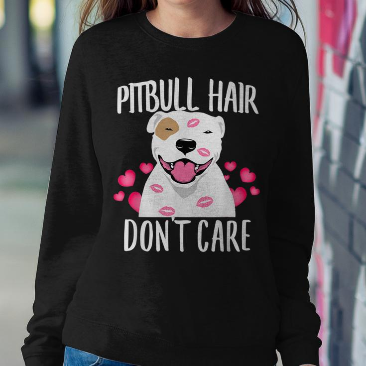 Pit-Bull Hair Dont Care Terrier Dog Love-R Dad Mom Boy Girl Sweatshirt Gifts for Her