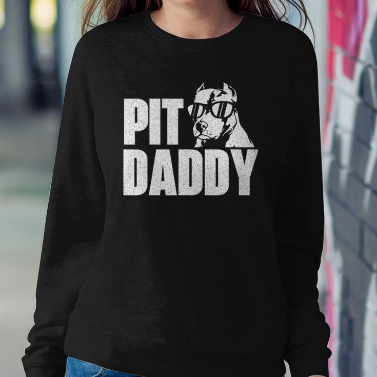 Pit Daddy - Pitbull Dog Lover Pibble Pittie Pit Bull Terrier Sweatshirt Gifts for Her