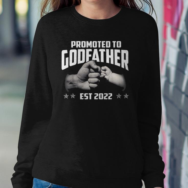 Promoted To Godfather 2022 For First Time Fathers New Dad Sweatshirt Gifts for Her