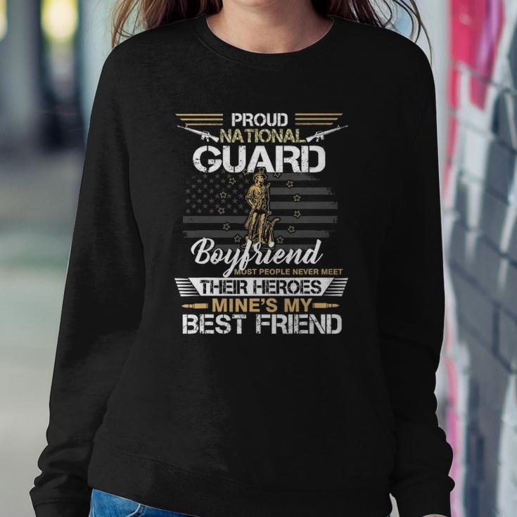 Proud Army National Guard Boyfriend Flag US Military Sweatshirt Gifts for Her