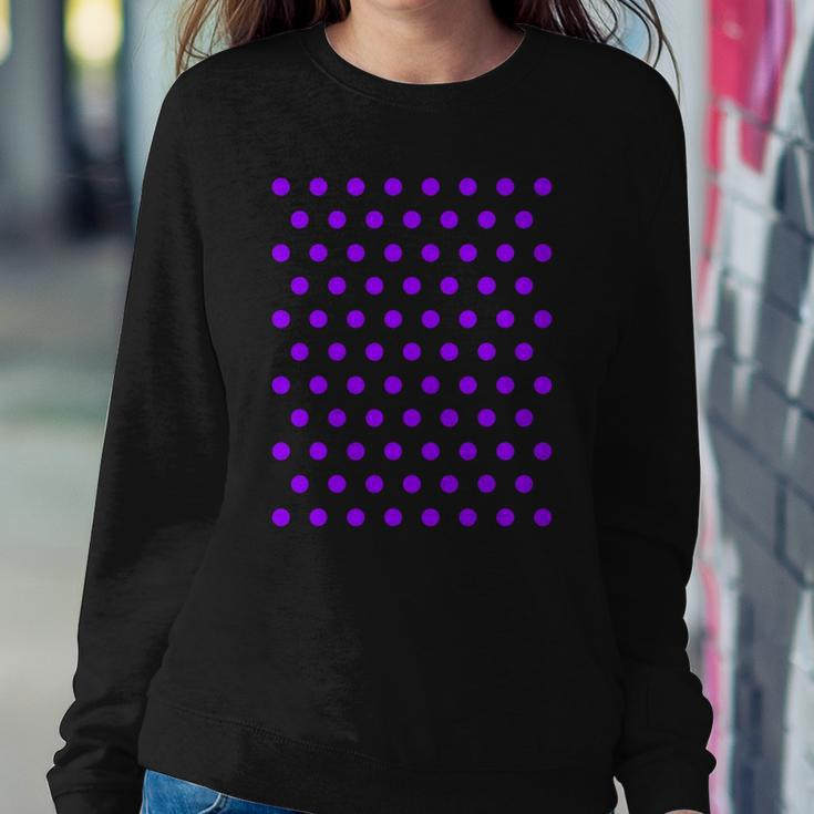 Purple And White Polka Dots Sweatshirt Gifts for Her