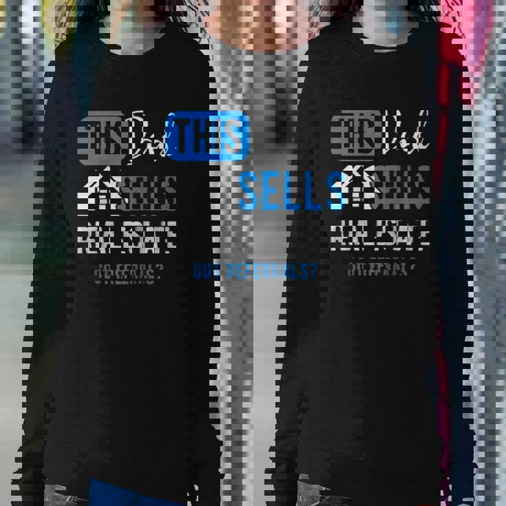Real Estate Agent Men Dad Funny Realtor Gift Raglan Baseball Sweatshirt Gifts for Her