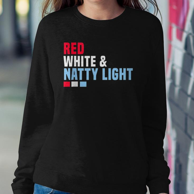 Red White And Natty-Light 4Th Of July Sweatshirt Gifts for Her