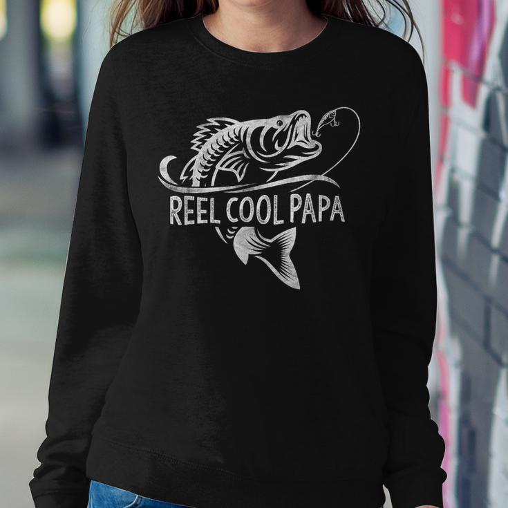 Reel Cool Papa Fishing Dad Gifts Fathers Day Fisherman Fish Sweatshirt Gifts for Her