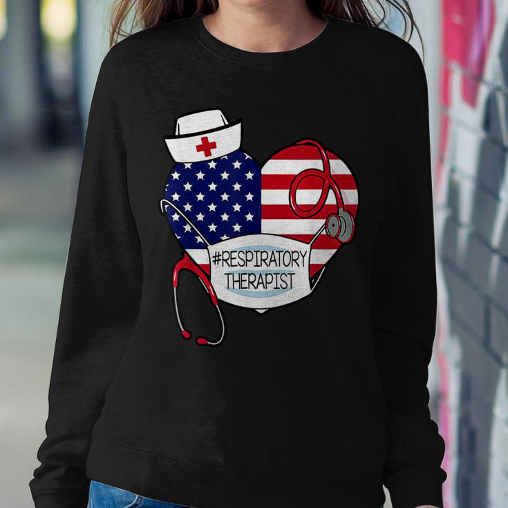 Respiratory Therapist Love America 4Th Of July For Nurse Dad Sweatshirt Gifts for Her