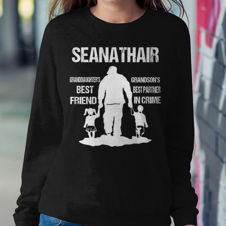 Seanathair Grandpa Gift Seanathair Best Friend Best Partner In Crime Sweatshirt Gifts for Her