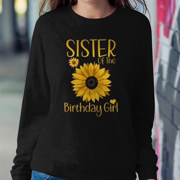Sister Of The Birthday Girl Sunflower Family Matching Party Sweatshirt Gifts for Her