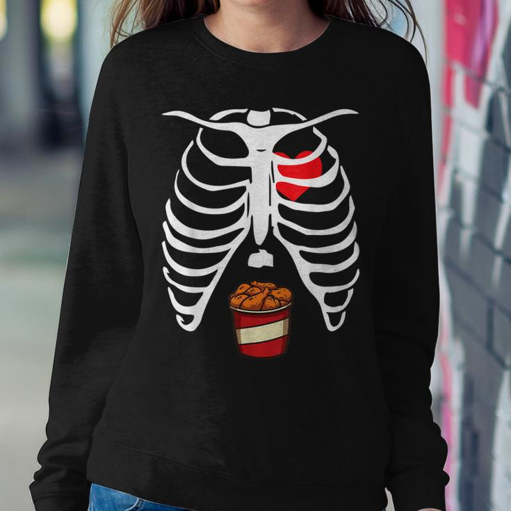 Skeleton Fried Chicken Foodie Chicken Lover Food Lover Sweatshirt Gifts for Her