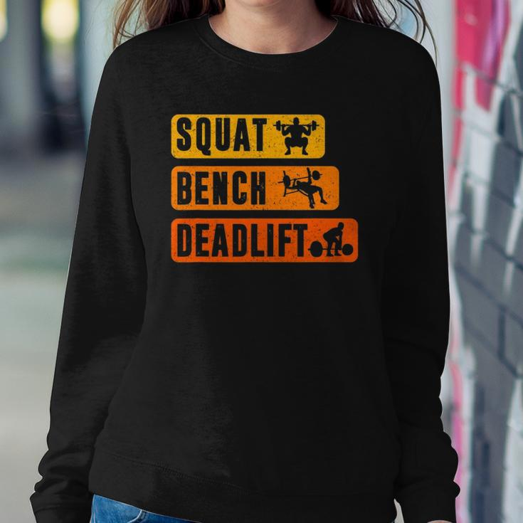 Squat Bench Deadlift Powerlifter Bodybuilding Fitness Sweatshirt Gifts for Her