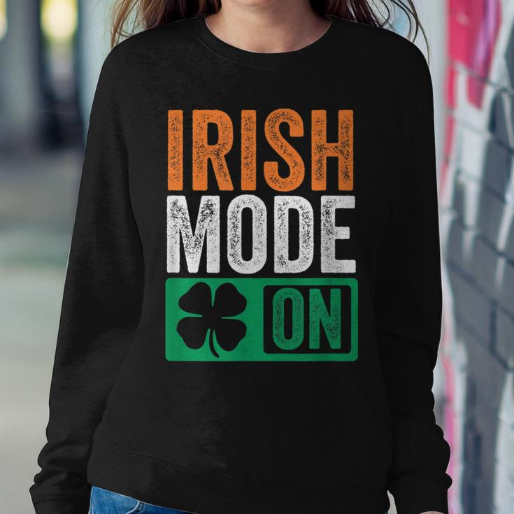 St Patricks Day Beer Drinking Ireland - Irish Mode On Sweatshirt Gifts for Her
