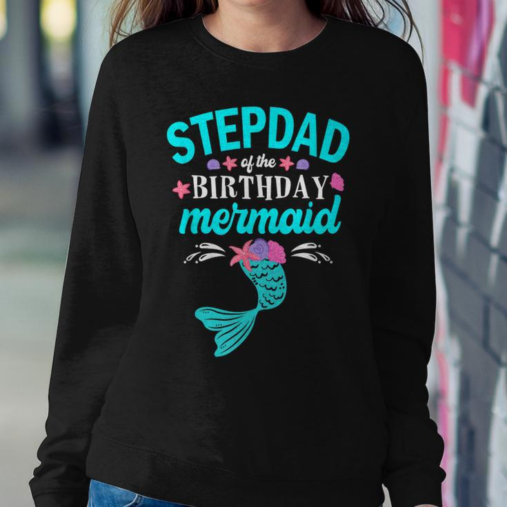 Stepdad Of The Birthday Mermaid Family Matching Sweatshirt Gifts for Her
