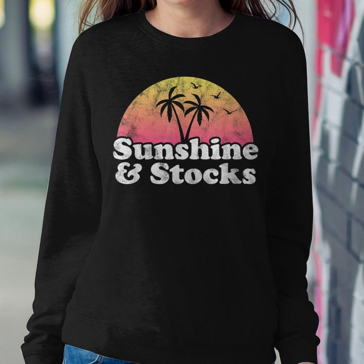 Stock Market Gift - Sunshine And Stocks Sweatshirt Gifts for Her
