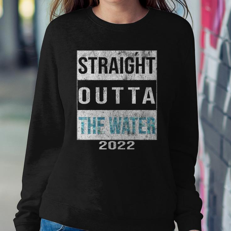 Straight Outta The Water Cool Christian Baptism 2022 Vintage Sweatshirt Gifts for Her