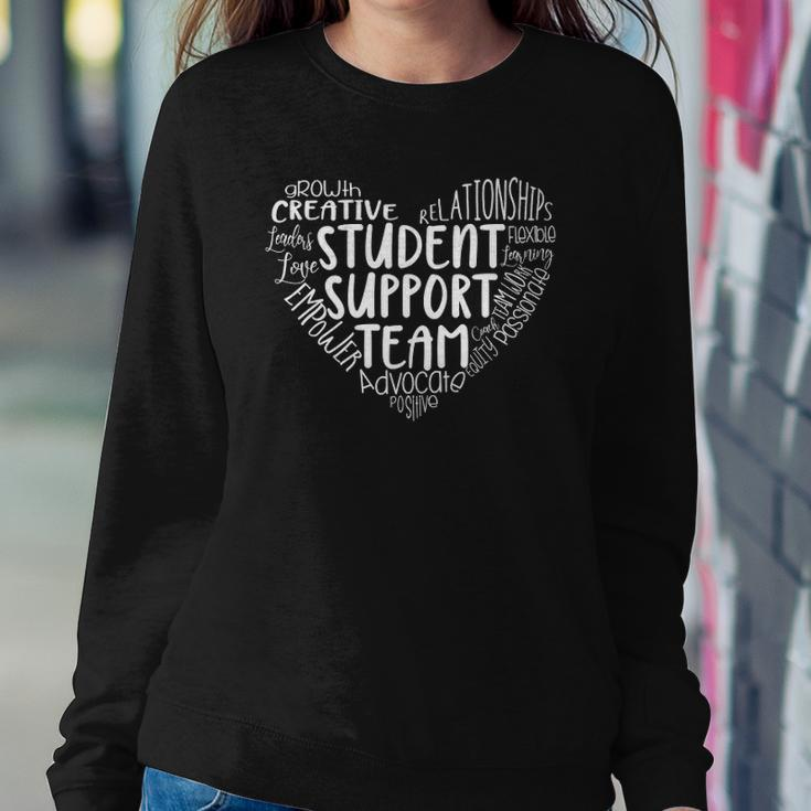 Student Support Team Counselor Social Worker Teacher Crew Sweatshirt Gifts for Her
