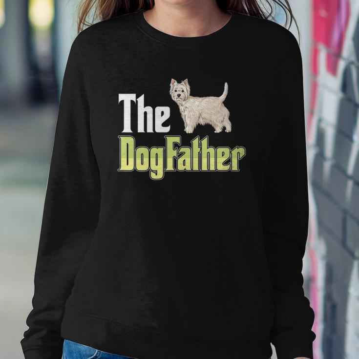 The Dogfather West Highland White Terrier Funny Dog Owner Sweatshirt Gifts for Her