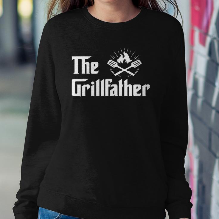The Grillfather Funny Bbq Dad Bbq Grill Dad Grilling Sweatshirt Gifts for Her
