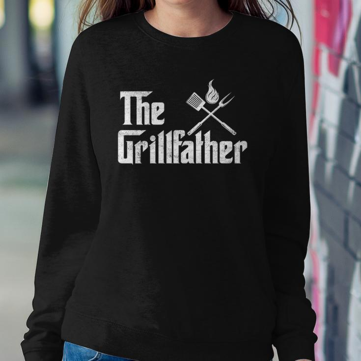 The Grillfather Funny Dad Bbq Sweatshirt Gifts for Her