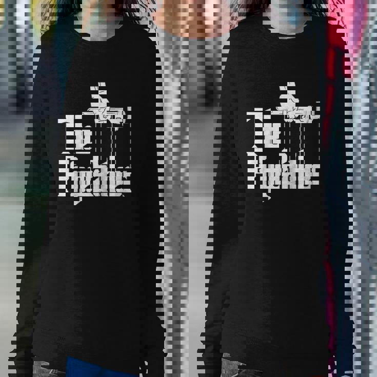 The Pipefather - Funny Plumber Plumbing Handyman Pipe Fitter Raglan Baseball Tee Sweatshirt Gifts for Her