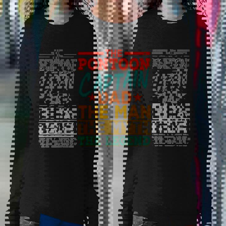 The Pontoon Captain Dad The Man Myth Happy Fathers Day Sweatshirt Gifts for Her The Pontoon Captain Dad The Man Myth Happy Fathers Day Sweatshirt Gifts for Her