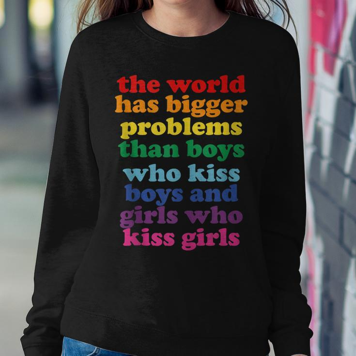 The World Has Bigger Problems Lgbt Community Gay Pride Sweatshirt Gifts for Her