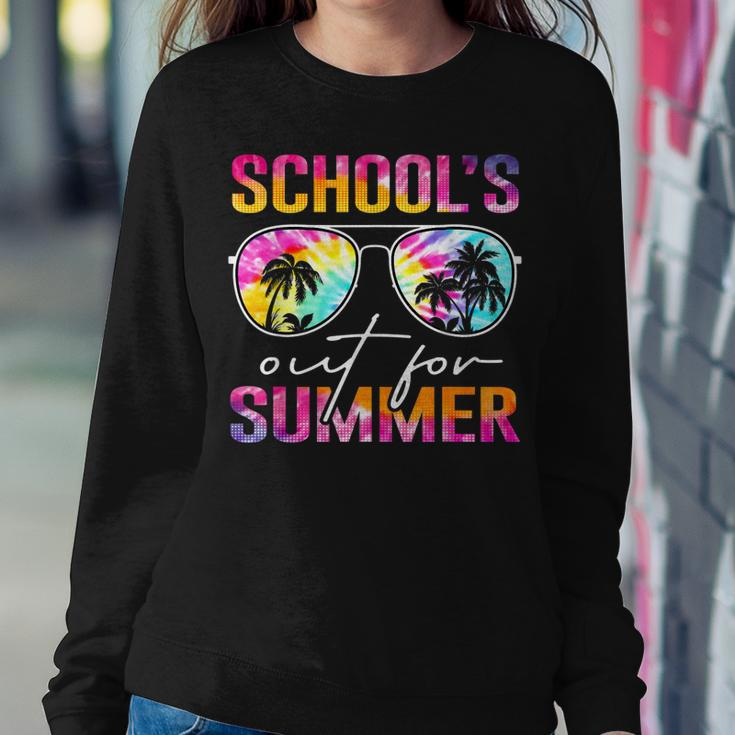 Tie Dye Last Day Of School Schools Out For Summer Teacher Sweatshirt Gifts for Her