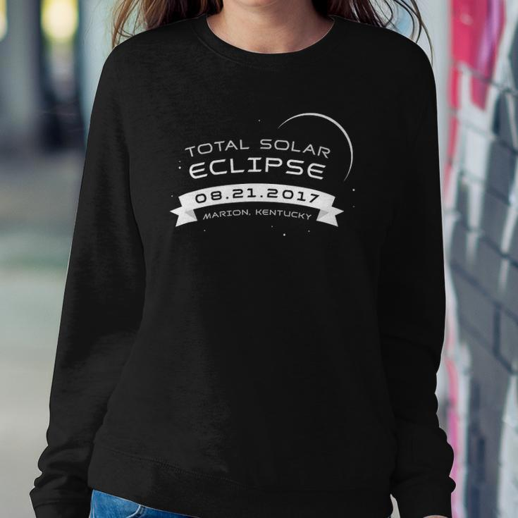 Total Solar Eclipse 2017 Marion Kentucky Souvenir Sweatshirt Gifts for Her