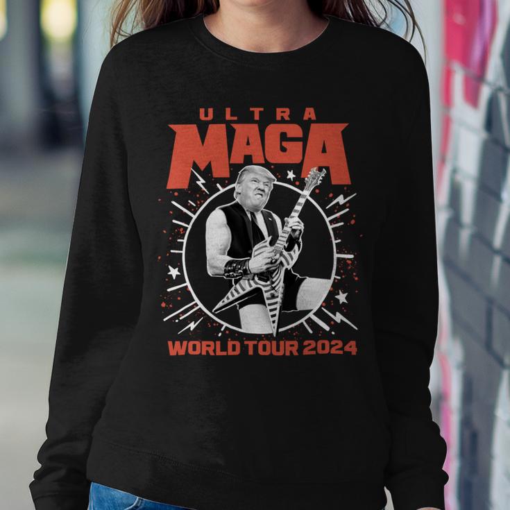 Ultra Maga Trump 2024 Tshirt Heavy Metal World Tour Sweatshirt Gifts for Her