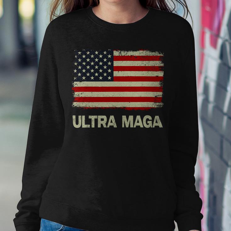 Ultra Maga United State Flag Sweatshirt Gifts for Her