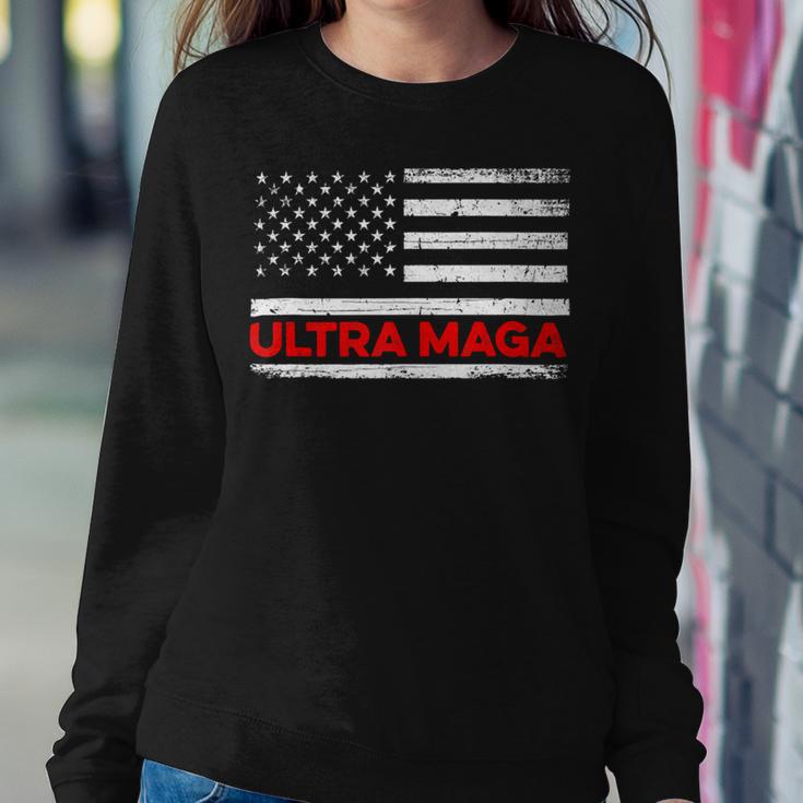 Ultra Maga United State Flag V2 Sweatshirt Gifts for Her