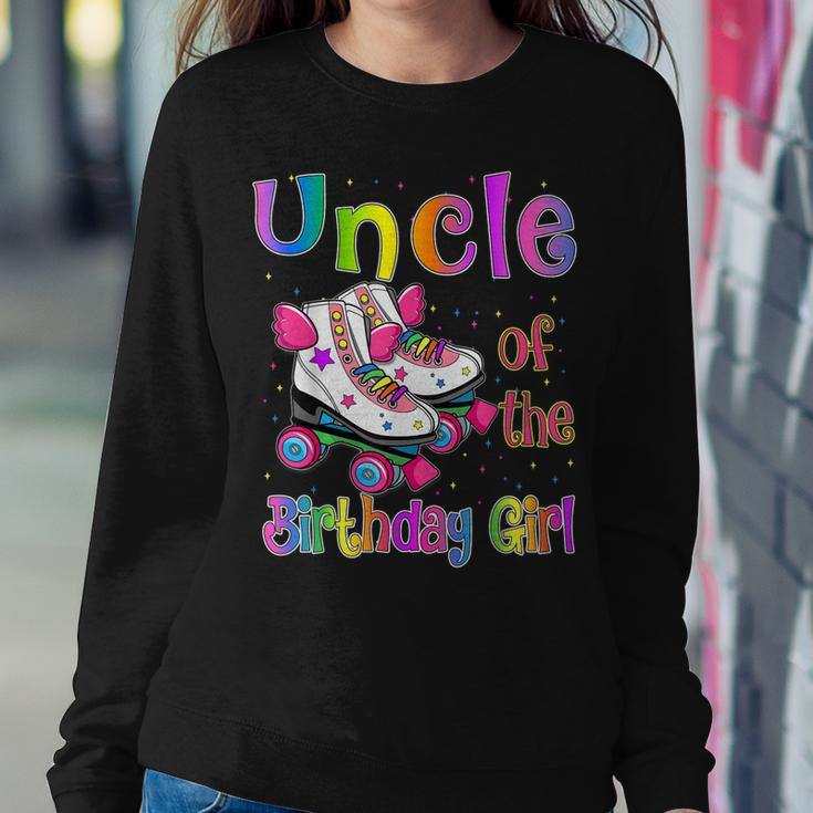 Uncle Birthday Girl Rolling Skate Birthday Family Party Sweatshirt Gifts for Her