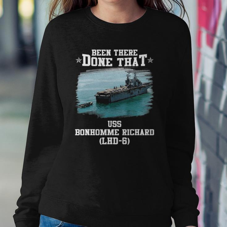 Uss Bonhomme Richard Lhd-6 Veterans Day Fathers Day Sweatshirt Gifts for Her