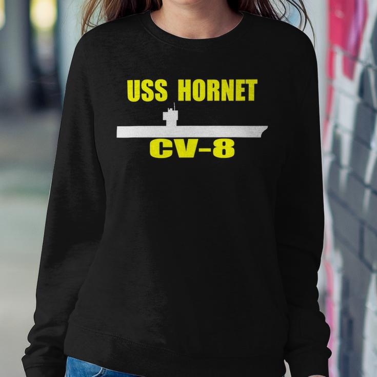 Uss Hornet Cv-8 Aircraft Carrier Sailor Veterans Day D-Day T-Shirt Sweatshirt Gifts for Her