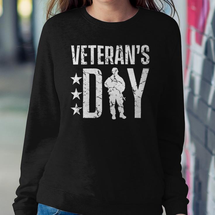 Veteran Veteran Veterans 73 Navy Soldier Army Military Sweatshirt Gifts for Her