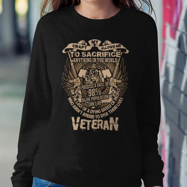 Veteran Veterans Day 690 Navy Soldier Army Military Sweatshirt Gifts for Her