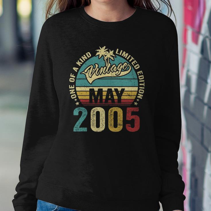 Vintage 17 Years Old May 2005 Decorations 17Th Birthday Sweatshirt Gifts for Her