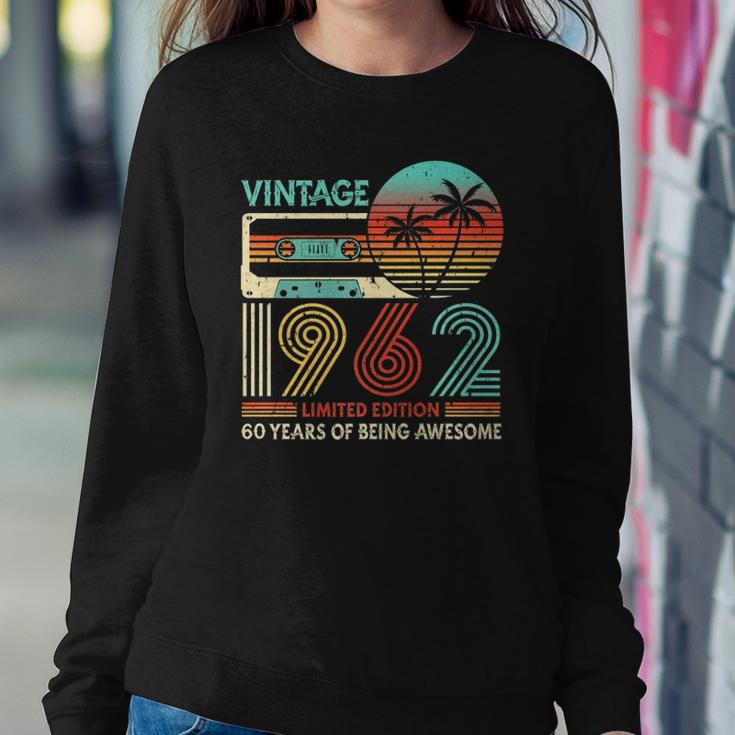 Vintage 1962 Cassette Limited Edition 60Th Birthday Retro Sweatshirt Gifts for Her