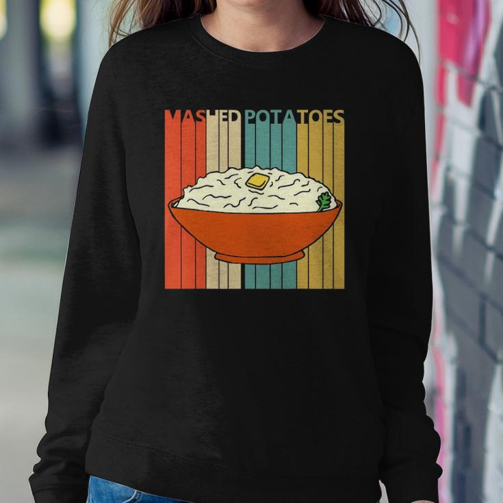 Vintage Mashed Potatoes United Kingdom Cuisine Sweatshirt Gifts for Her