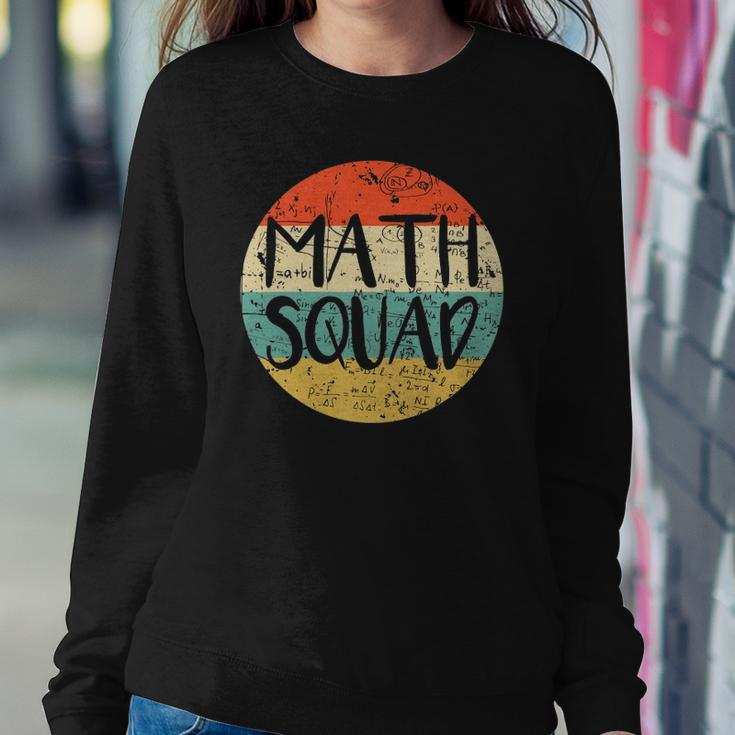 Vintage Math Squad Math Teacher Math Class Team Funny Sweatshirt Gifts for Her