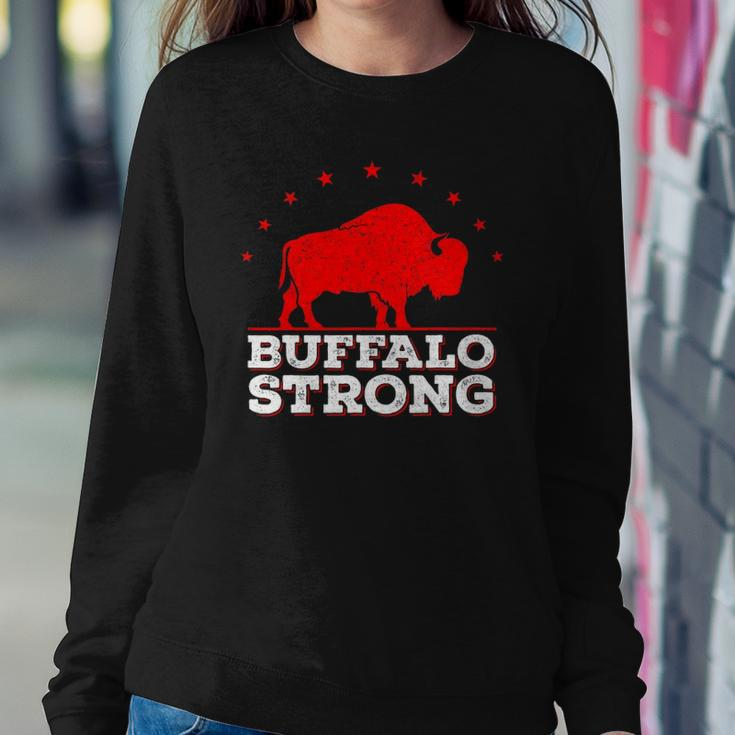 Vintage Pray For Buffalo - Buffalo Strong Sweatshirt Gifts for Her