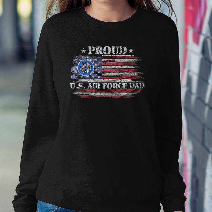 Vintage Usa American Flag Proud Air Force Veteran Dad Funny V2 Sweatshirt Gifts for Her