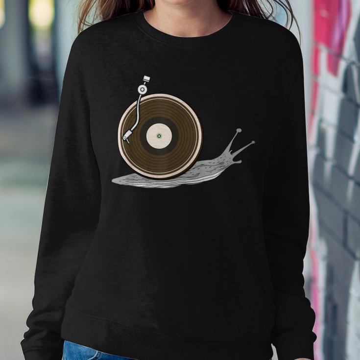 Vinyl Snail Vinyl Records Dj Vinyl Slug Lp Collector 155 Trending Shirt Sweatshirt Gifts for Her