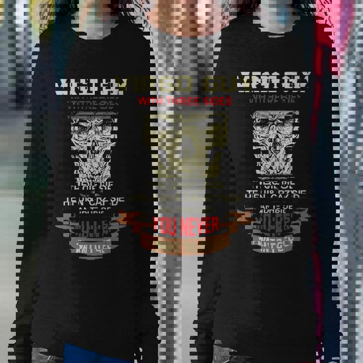 Virgo Guy I Have 3 Sides Virgo Guy Birthday Sweatshirt Gifts for Her
