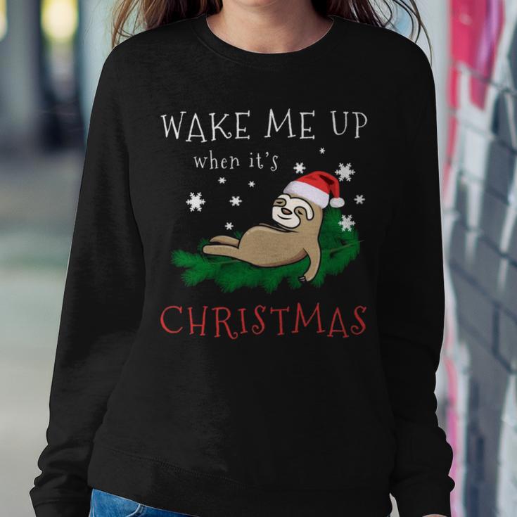 Wake Me Up When Its Christmas 820 Shirt Sweatshirt Gifts for Her