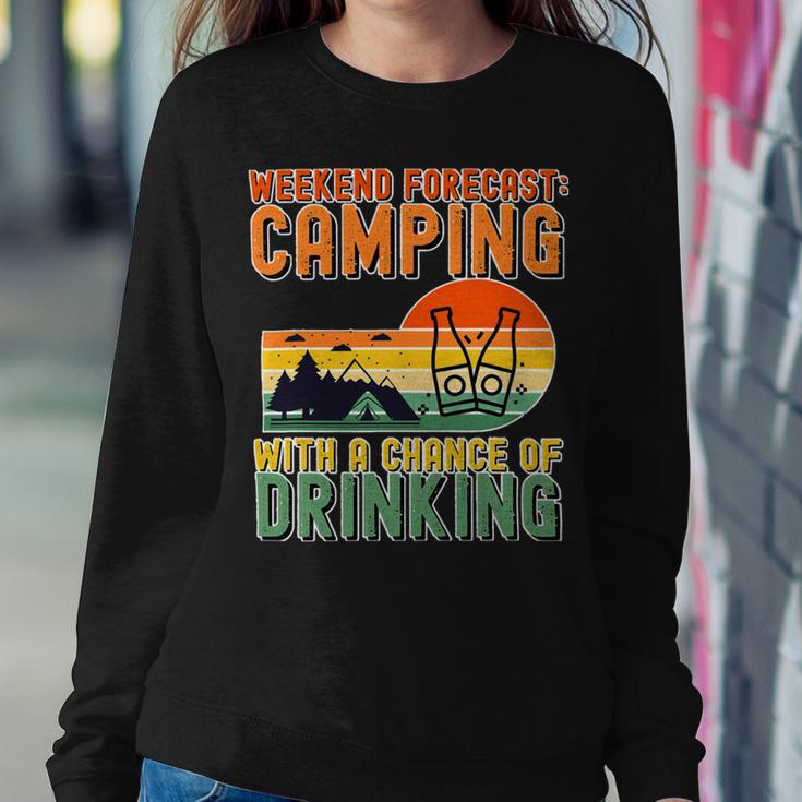 Weekend Forecast Camping With A Chance 19 Shirt Sweatshirt Gifts for Her